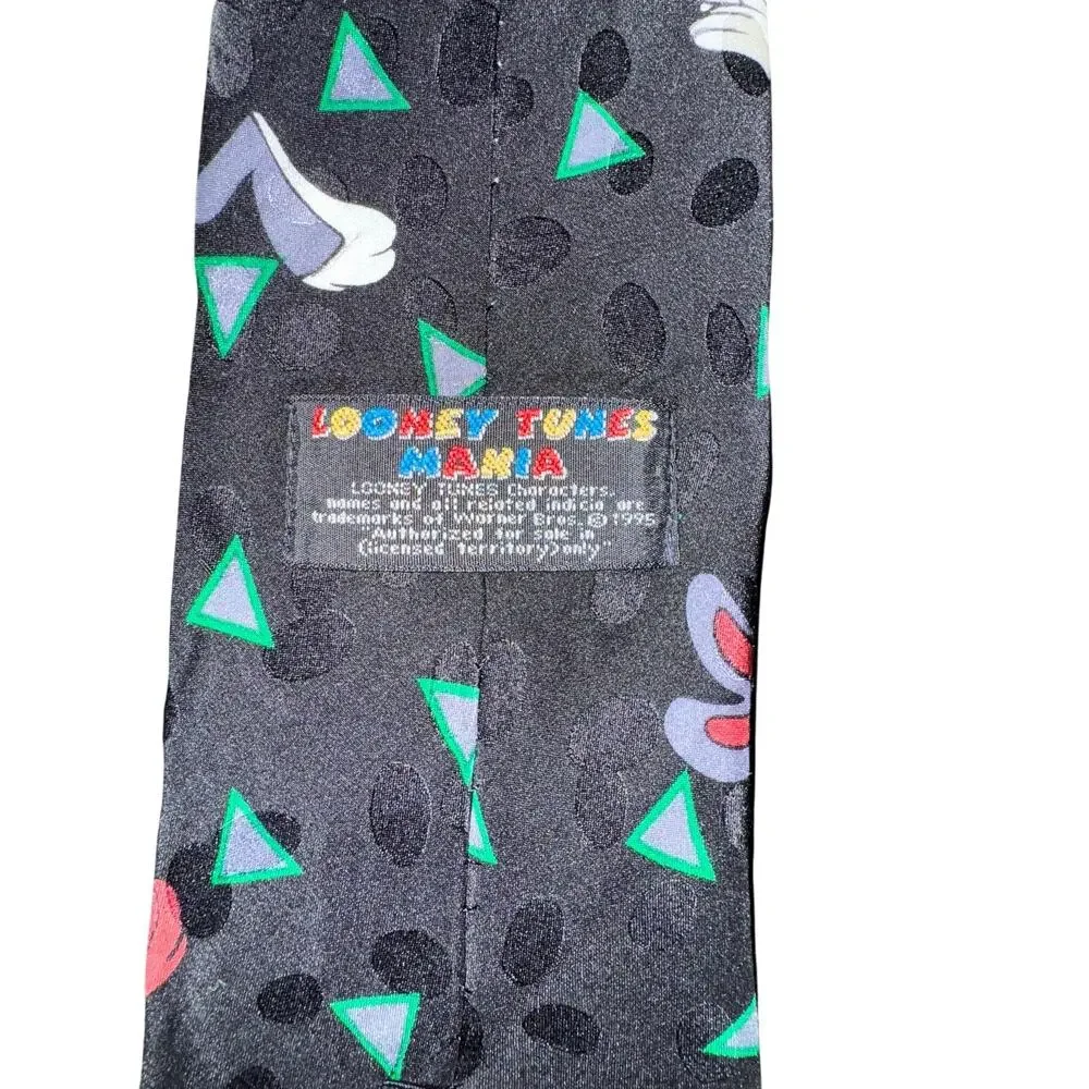 Looney Tunes Mania Halloween Taz Tweety Bugs Bunny Sylvester Necktie Pumpkin